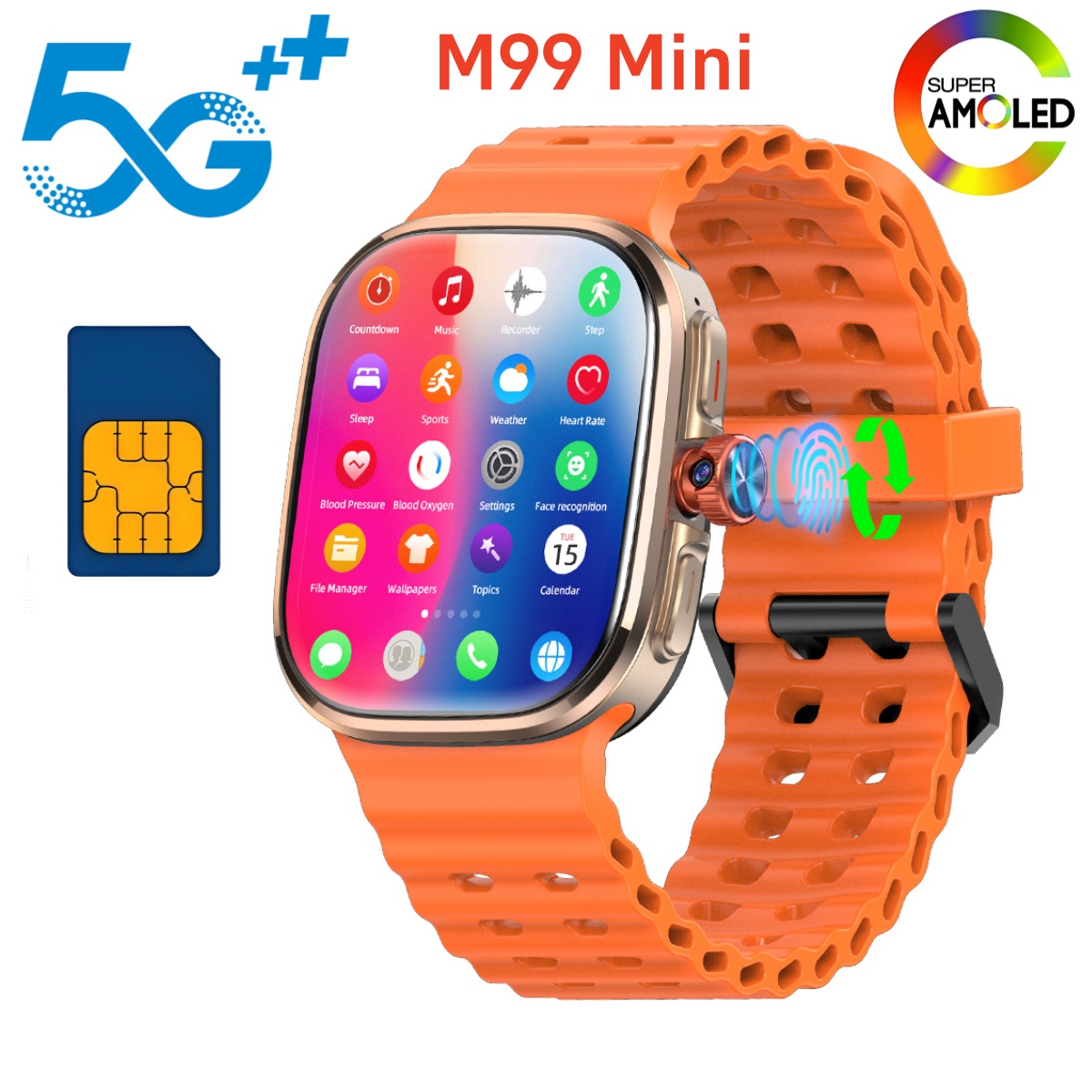Smartwatch Faces - Montre connectée M99 Mini 5G Android