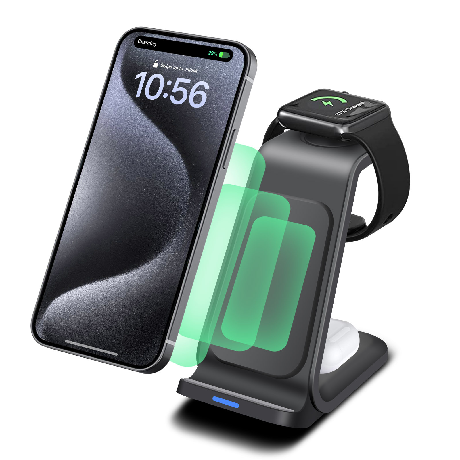 Smartwatch X - Station de recharge 3 en 1