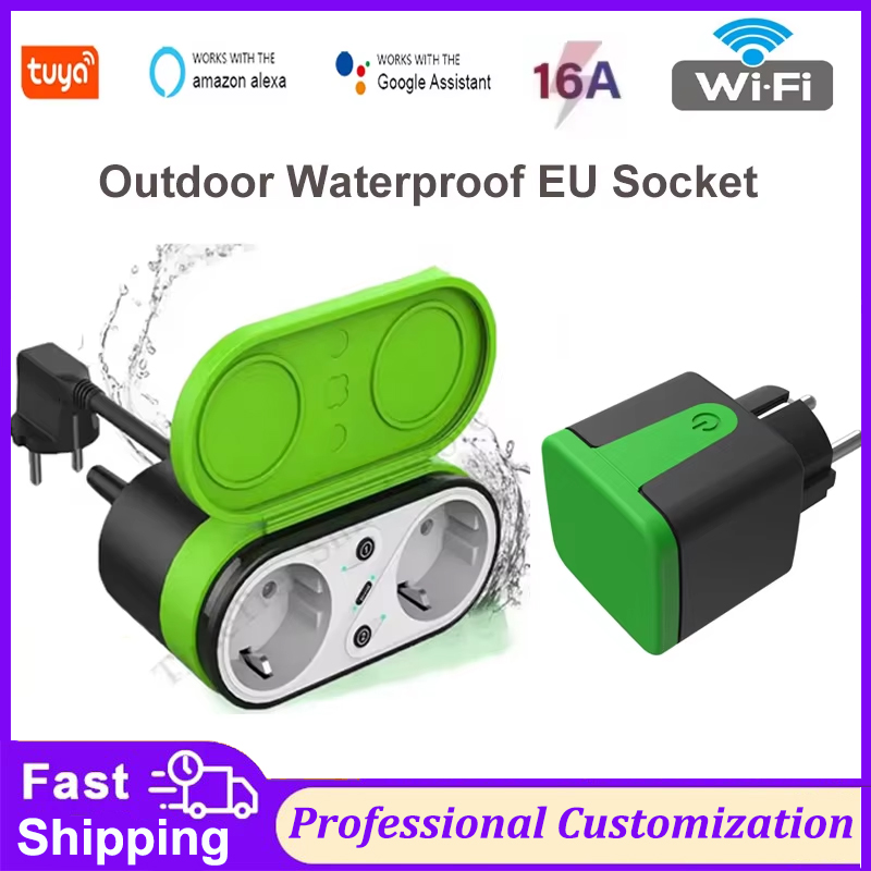 Smart Accessories - Prise intelligente extérieure Wi-Fi Tuya EU