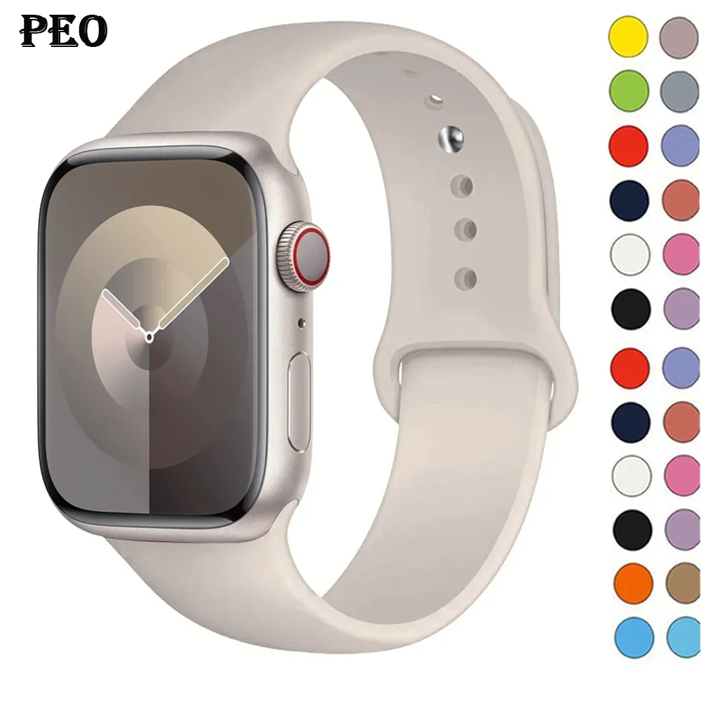 Smartwatch Watch Accessories For Women - Bracelet en Silicone pour Apple Watch,