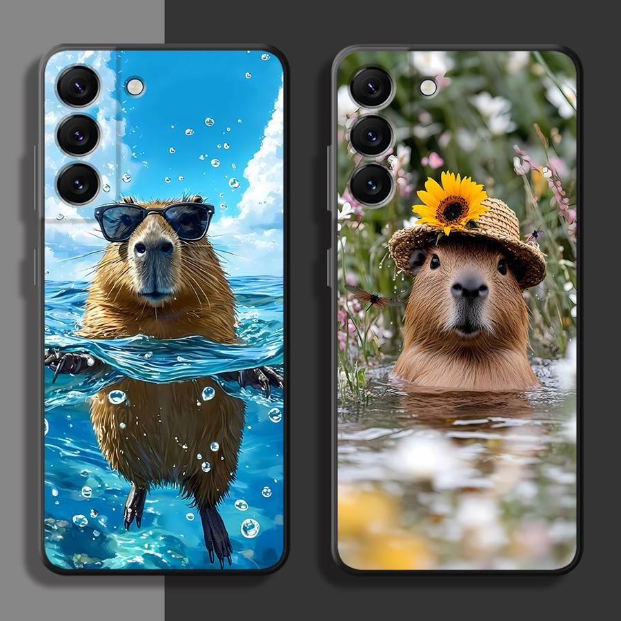 Samsung Galaxy A55 - Coque de téléphone Capybara Vacances pour