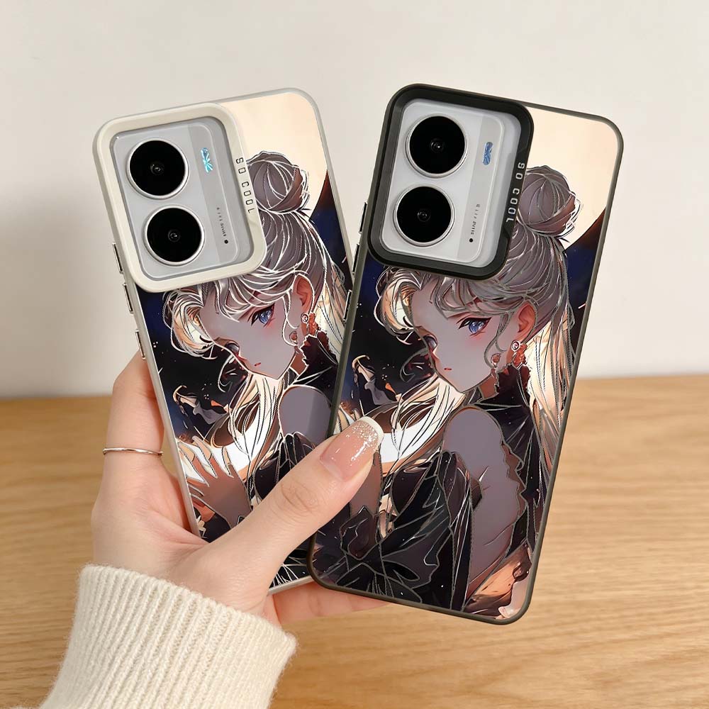 Realme C67 - Coque de téléphone colorée argentée pour
