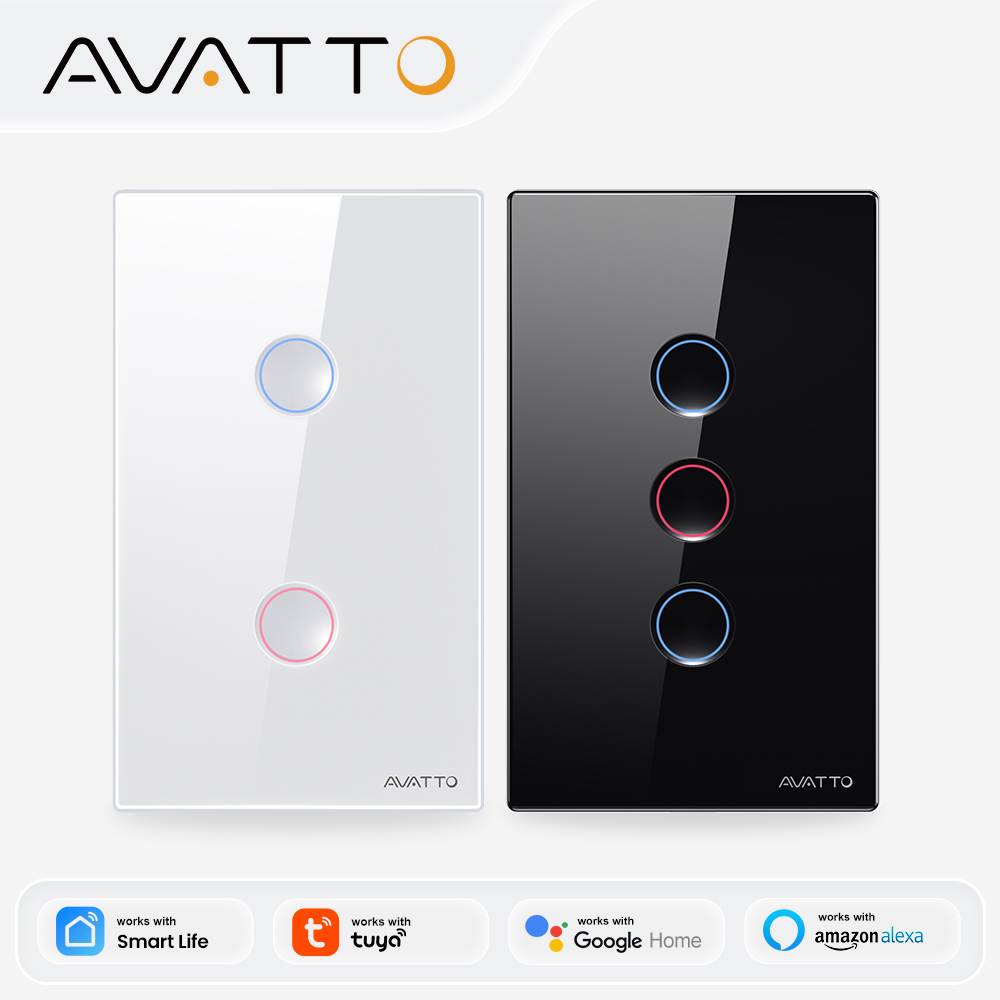 Smart Accessories - AVATTO Interrupteur intelligent ZigBee 1/2/3/4 voies,