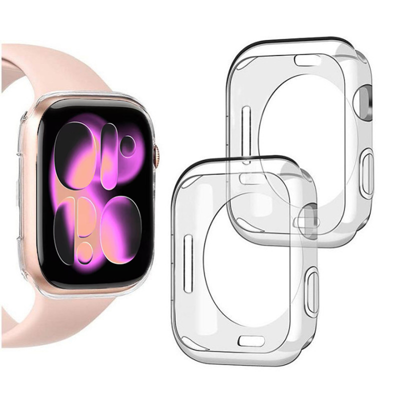 Smartwatch Band Accessories - Coque en silicone pour Apple Watch,