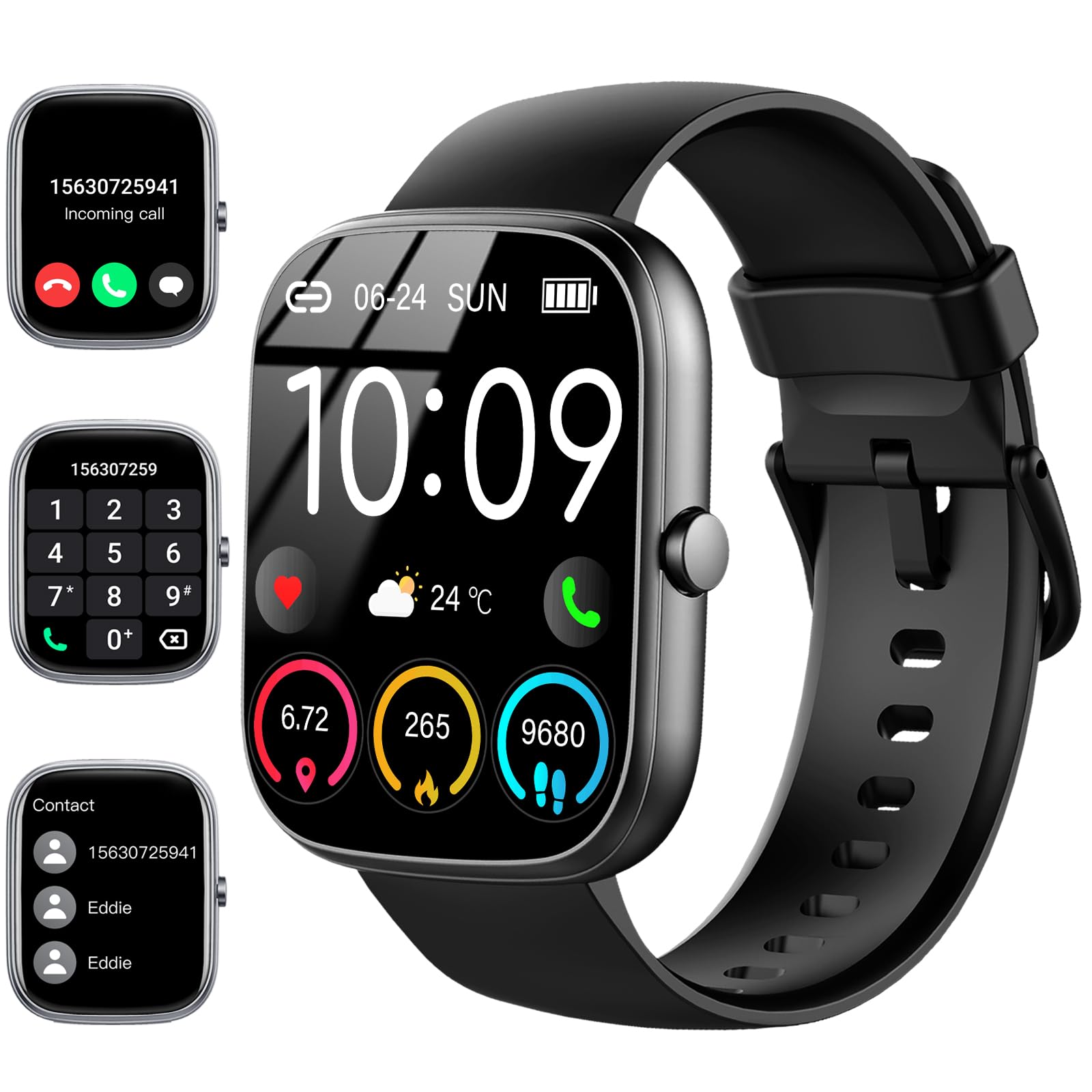 Smartwatch Faces - Montre intelligente étanche IP68, suivi de
