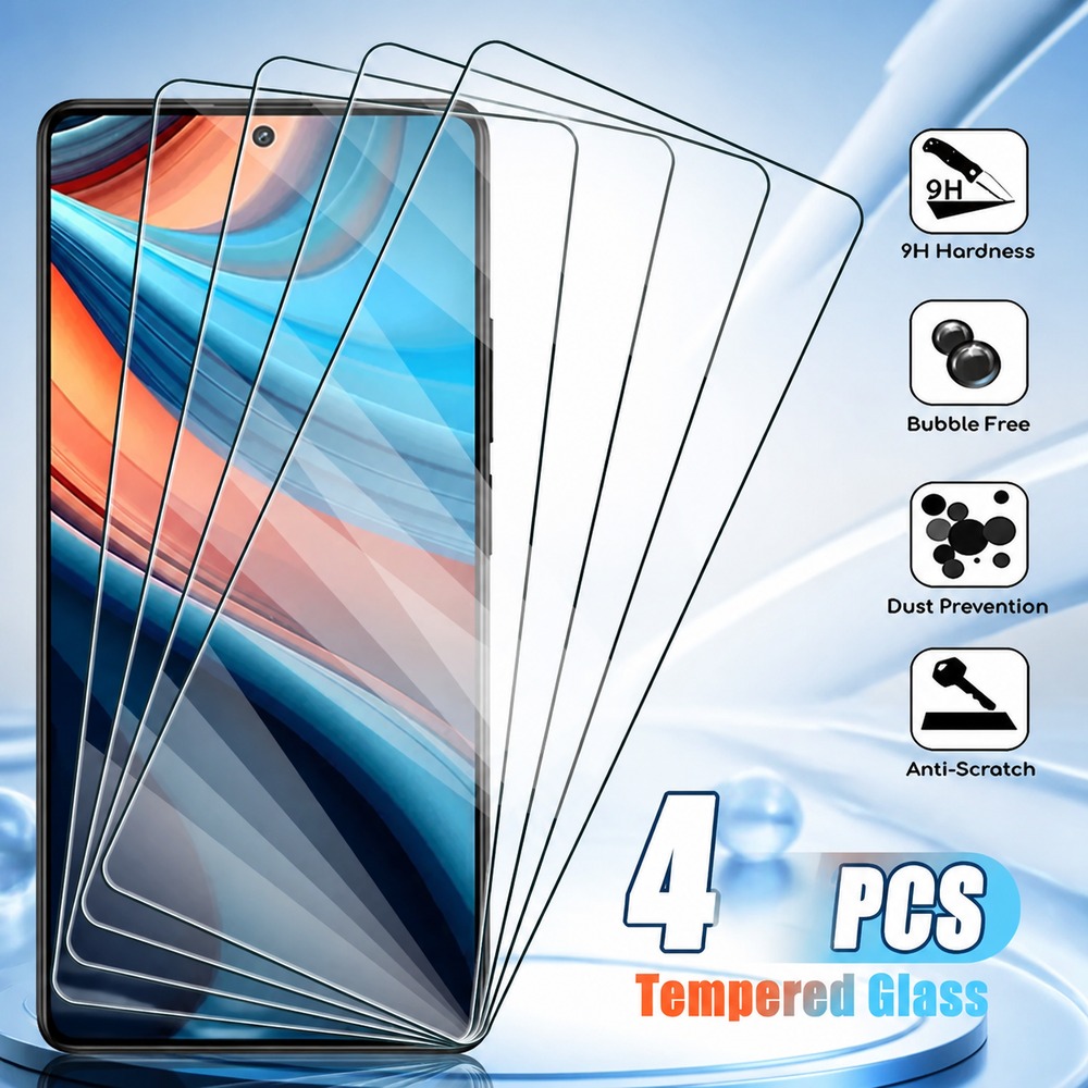 Realme C67 - 4 pièces de verre trempé pour