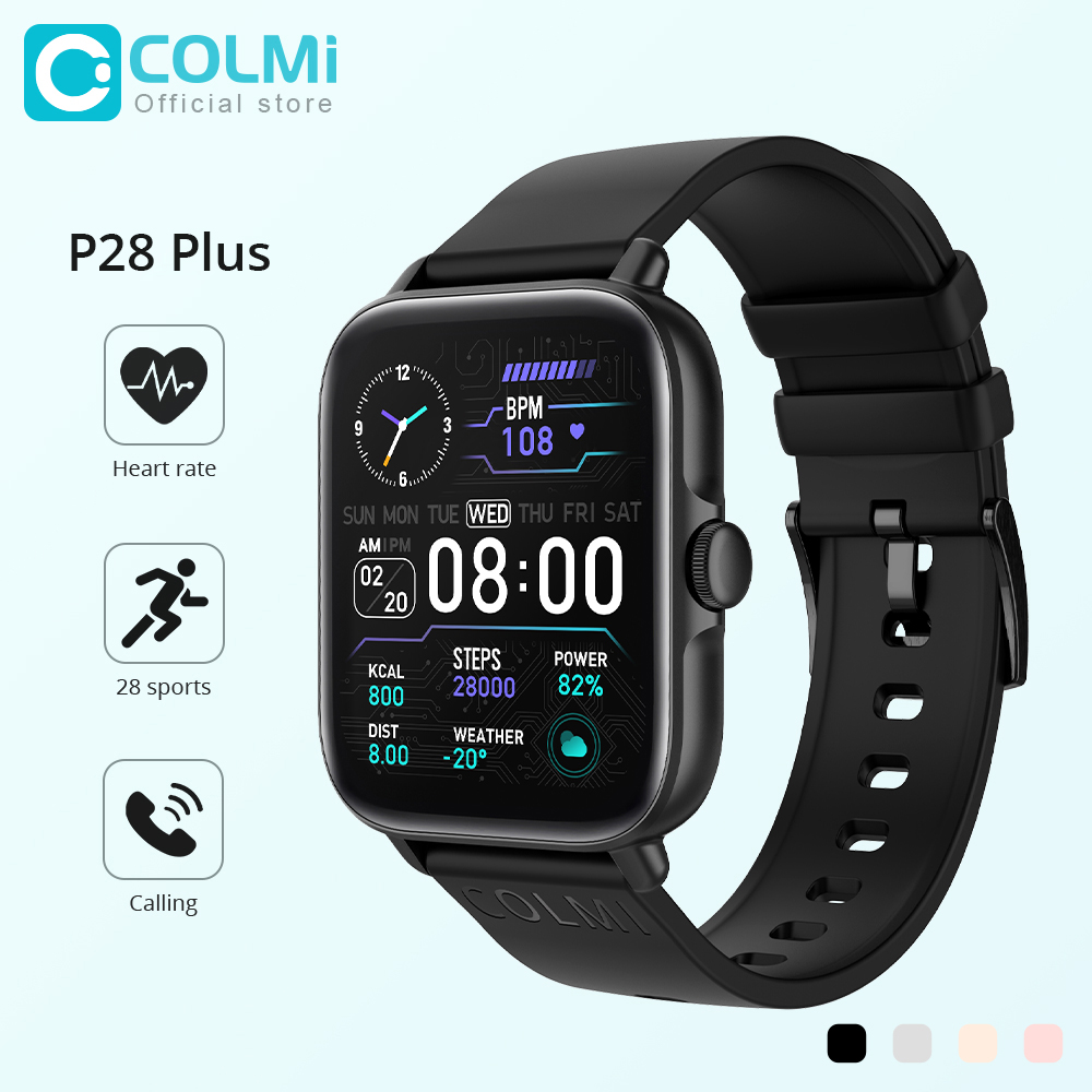 Smartwatch Faces - COLMI P28 Plus Bluetooth réponse appel
