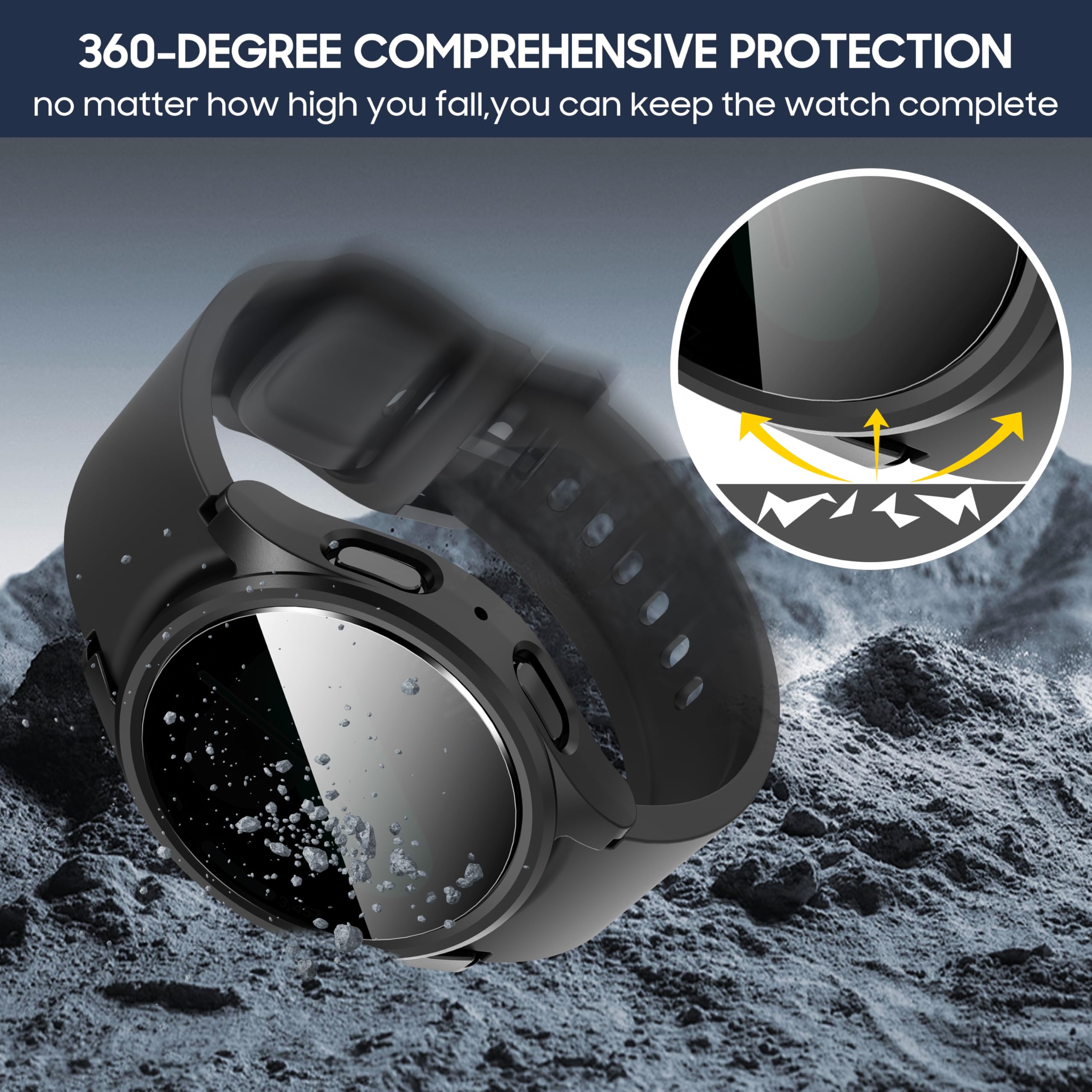 Coque anti-espion antichoc pou - Smartwatch Band Accessories avis et prix