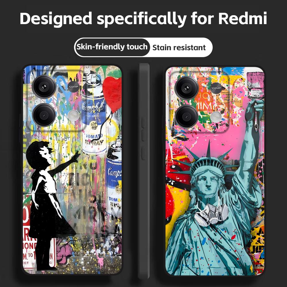 Banksy Graffiti Art coque de t - Xiaomi Redmi Note 13 avis et prix