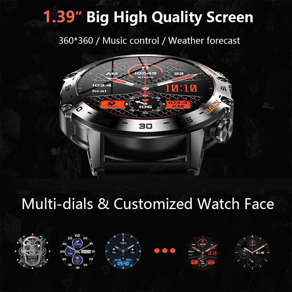 MEVADEN 1.39 pouces Bluetooth  - Smartwatch Faces avis et prix