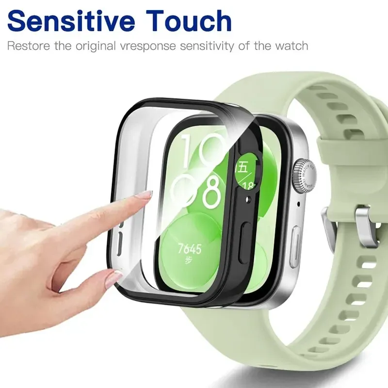 Coque en verre et PC pour Huaw - Smartwatch Watch Accessories For Women avis et prix