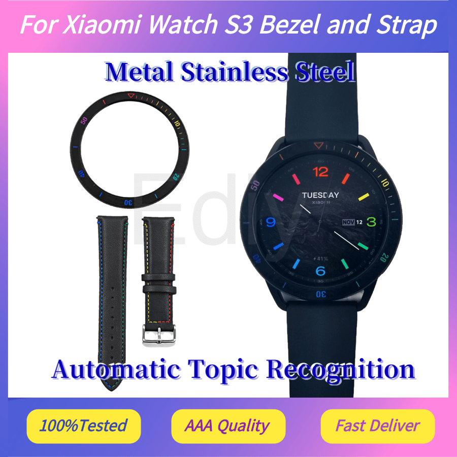 Pour Xiaomi Watch S3 : Lunette - Xiaomi Smartwatch S3 Accessories avis et prix