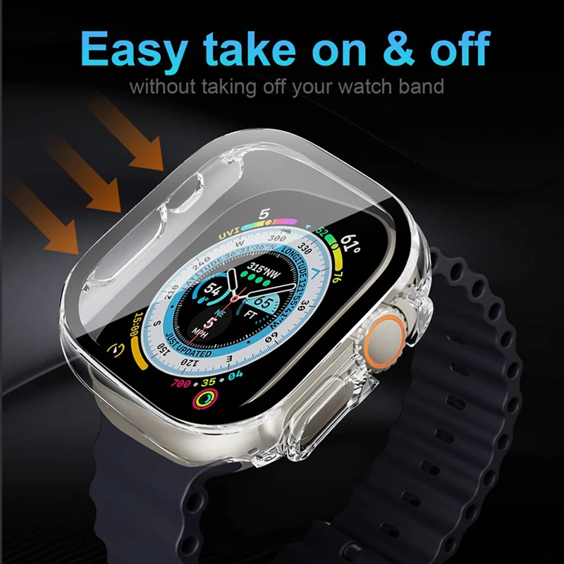 Verre + boîtier pour Apple Wat - Smartwatch Band Accessories avis et prix