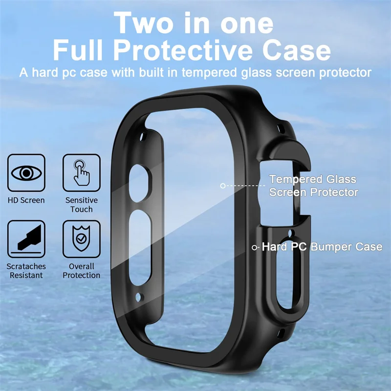Verre + boîtier pour Apple Wat - Smartwatch Band Accessories avis et prix